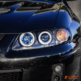 Black LED & CCFL Angel Eyes Projector Head Lights for Holden VZ Monaro 2004 - 2006 & HSV Coupe VZ - Mars Performance