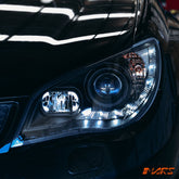Black LED DRL Day - Time Projector Head Lights for Subaru Impreza 2005 - 2007 - Mars Performance