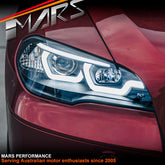Black LED DRL projector Head Lights for BMW X - Series X5 E70 07 - 10 - Suit Stock Halogen Model - Mars Performance