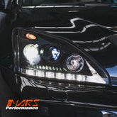 Black LED DRL Projector Head Lights for Lexus RX330 RX350 RH400H 2003 - 2008 - Mars Performance
