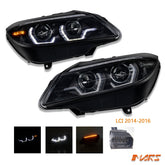 Black LED DRL Projector Head Lights with Sequential Indicators for BMW Z4 E89 Pre - LCI 2009 - 2013 - Mars Performance
