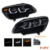 Black LED DRL Projector Head Lights with Sequential Indicators for BMW Z4 E89 Pre - LCI 2009 - 2013 - Mars Performance