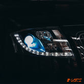 Black LED DRL Style Projector Head Lights for AUDI TT 8N 1999 - 2005 - Mars Performance