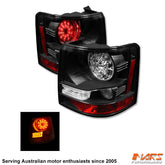 Black LED Tail lights for Land Rover Range Rover Sport L320 2005 - 2009 Pre Update - Mars Performance
