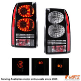 Black Update & Replacement LED tail lights for LAND ROVER L319 DISCOVERY 3 & 4 - Mars Performance