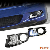 BMW E92 E93 LCI 2010 - 2013 M Tech Sport MARS Bumper Bar LED DRL Day - Time Fog Lights Cover Grille - Mars Performance