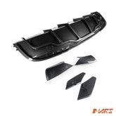 Carbon Print Aero DYNAMIC Rear Bumper Splitters Spoiler & Diffuser BodyKit for Tesla Model Y 2022 - 2024 - Mars Performance