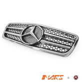 Chrome Black AMG Style Front Grille Grill Bodykit for Mercedes - Benz E - Class W210 2000 - 2003 - Mars Performance