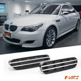 Chrome Black Side Fender Guard Air Vent Trim for BMW E60 M5 2004 - 2010 - Mars Performance