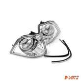 Chrome Clear Front Bumper Bar Turn Signal Indicator Corner lights for BMW E36 3 - Series 2 doors Coupe 1992 - 1999 - Mars Performance