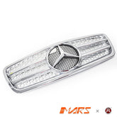 Chrome Silver AMG Style Front Grille Grill Bodykit for Mercedes - Benz E - Class W210 2000 - 2003 - Mars Performance