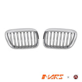Chrome Silver M Style Front Kidney Grille Grill Bodykit for BMW X5 E53 2000 - 2003 Pre LCI - Mars Performance