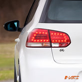 Classical Clear Red LED Tail lights for Volkswagen VW Golf VI MK - 6 Hatch 2009 - 2013 - Mars Performance