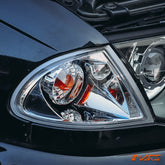 Clear Front Corner turn signal indicator lights for BMW 3 - Series E46 1998 - 2001 Pre LCI Sedan & Wagon - Mars Performance