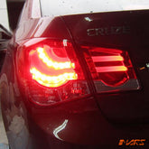 Clear Red 3D LED Stripe Bar Tail Lights for Holden Cruze Sedan 2009 - 2016 JG JH - Mars Performance