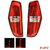 Clear Red 3D LED Stripe Bar Tail Lights for Hyundai iLoad & iMax Van 2008 - 2021 - Mars Performance