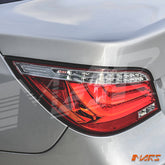Clear Red 3D Stripe Bar LED Tail Lights for BMW 5 - Series E60 Pre LCI Sedan 2003 - 2007 - Mars Performance