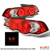 Clear Red LED Altezza Tail Lights for Honda Integra Series 1 2001 - 2004 & DC5 TYPE - R - Mars Performance