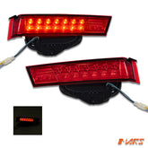 Clear Red LED Boot Trunk Tail Lights for Honda Accord 8th Gen Sedan 2008 - 2013 - Mars Performance