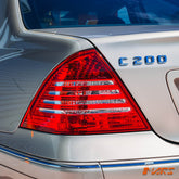 Clear Red LED Tail Lights for Mercedes - Benz C - Class W203 4 doors Sedan 2000 - 2004 - Mars Performance