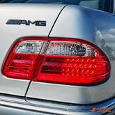 Clear Red LED Tail Lights for Mercedes - Benz E - Class W210 4 doors Sedan 1995 - 2002 - Mars Performance