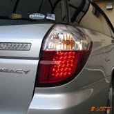 Clear Red LED Tail lights for Subaru 4GEN Liberty Legacy OutBack 2003 - 2009 Wagon - Mars Performance