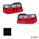 Clear Red LED Tail lights for Toyota Chaser JZX100 1996 - 2001 Tourer V - Mars Performance