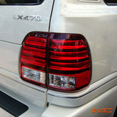 Clear Red LED Tail Lights for TOYOTA LANDCRUISER FJ100 LC100 105 1998 - 2007 - Mars Performance