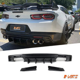 Competition Style Rear Bumper Bar Diffusers Bodykit for Chevrolet Camaro 2016 - 2022 - Mars Performance