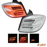 Crystal Clear 3D Stripe & Full LED Tail Lights for Holden Cruze Hatch 2011 - 2016 - Mars Performance