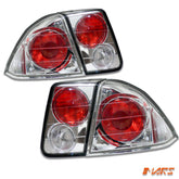 Crystal Clear Altezza Tail lights for Honda Civic 2001 - 2003 Sedan - Mars Performance