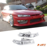 Crystal Clear Bumper bar Turn Signal Indicator Lights for Nissan 200SX Silvia S14 1997 - 1998 - Mars Performance