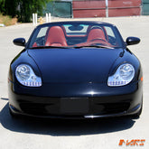 Crystal Clear DRL LED Projector Head Lights for Porsche 911 Carrera 996 pre update & Boxster 986 - Mars Performance
