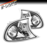 Crystal Clear Front Corner turn signal indicator lights for BMW 3 - Series E46 2001 - 2002 Pre LCI Coupe & Convertible & M3 - Mars Performance