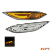Crystal Clear LED Side Indicator lights Turn Signal Marker for Porsche Cayenne 958 92A 2010 - 2014 - Mars Performance