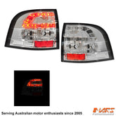 Crystal Clear LED Tail lights for Holden Commodore VF UTE Pick Up - Mars Performance