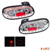 Crystal Clear LED Tail Lights for MAZDA MX - 5 NB 1998 - 2005 - Mars Performance
