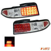 Crystal Clear LED Tail Lights for Nissan 200SX Silvia S14 1993 - 1998 - Mars Performance