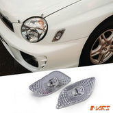 Crystal Fender Side Reflector Marker Lights for Subaru Impreza & WRX STI 2001 - 2003 - Mars Performance