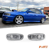 Crystal Side Fender Turn Signal Indicator Lights Marker for Subaru Impreza 1993 - 2000 GC8 GF8 22B - Mars Performance