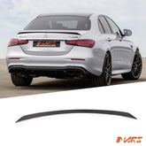 E63 - S AMG Style Carbon Fibre Rear Trunk Lip Spoiler Bodykit for Mecedes Benz E - Class W213 Sedan & E43 E55 E63 2016 - 2023 - Mars Performance