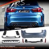 F86 X6M Style Rear Bumper bar & Diffuser Bodykit for BMW F16 X6 2014 - 2019 - Mars Performance