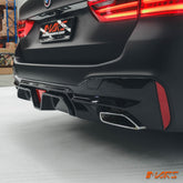 F90 M5 CS Style Gloss Black Rear Bumper Bar Diffuser Spoiler Bodykit with LED Light for BMW 5 Series G30 G31 M Sport 2017 - 2023 - Mars Performance
