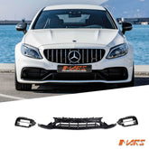 Facelift front bumper bar lower Mesh Grill Ducts Vent bodykit for Mercedes Benz AMG C63 & C63 - S W205 C205 S205 A205 2015 - 2023 - Mars Performance