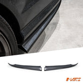 Flokraft Carbon Fibre Rear Bumper Side lip Splitters winglets for Mercedes Benz W204 C63 AMG Sedan 2008 - 2011 - Mars Performance