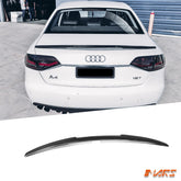 FloKraft Carbon Fibre Rear Trunk Lip Spoiler Wing Bodykit for AUDI A4 B8 4 Doors Sedan 2009 - 2011 - Mars Performance