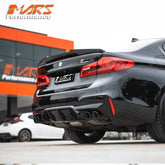 FloKraft Carbon Fibre Rear Trunk Lip Spoiler wing Bodykit for BMW 5 - Series G30 Sedan & F90 M5 2017 - 2023 - Mars Performance