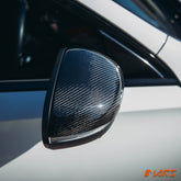 FloKraft Carbon Fibre Replacement Mirror Cover Caps Bodykit for Mercedes - Benz W177 V177 A - Class & C118 CLA - Class - Mars Performance