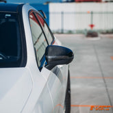 FloKraft Carbon Fibre Replacement Mirror Cover Caps Bodykit for Mercedes - Benz W177 V177 A - Class & C118 CLA - Class - Mars Performance