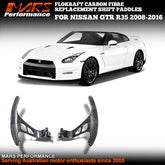 FloKraft Carbon Fibre Replacement Shift Paddles for NISSAN GTR R35 2008 - 2016 - Mars Performance